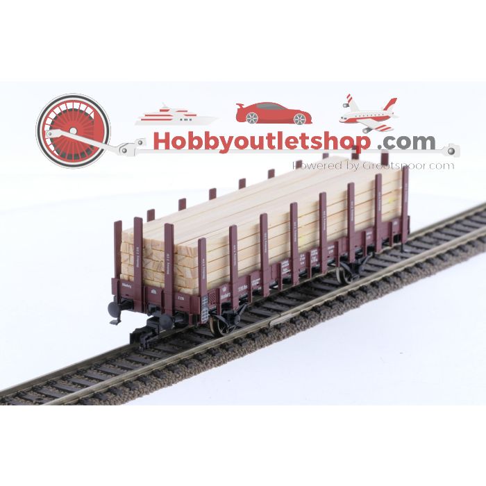 Schaal H0 Fleischmann 520953 driedelige set van Pruisische rongenwagens, type R 02 van de K.P.E.V., M.F.F.E. en GOE #6701