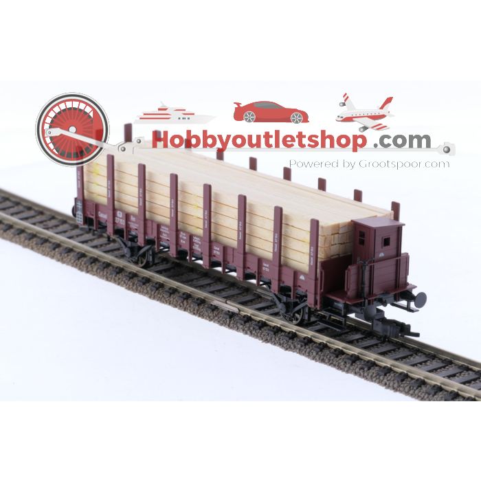 Schaal H0 Fleischmann 520953 driedelige set van Pruisische rongenwagens, type R 02 van de K.P.E.V., M.F.F.E. en GOE #6701