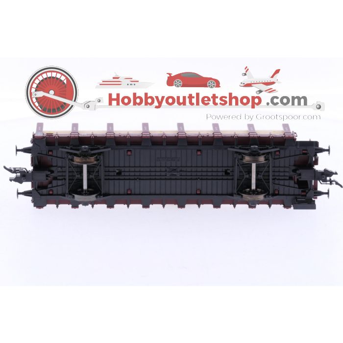 Schaal H0 Fleischmann 520953 driedelige set van Pruisische rongenwagens, type R 02 van de K.P.E.V., M.F.F.E. en GOE #6701