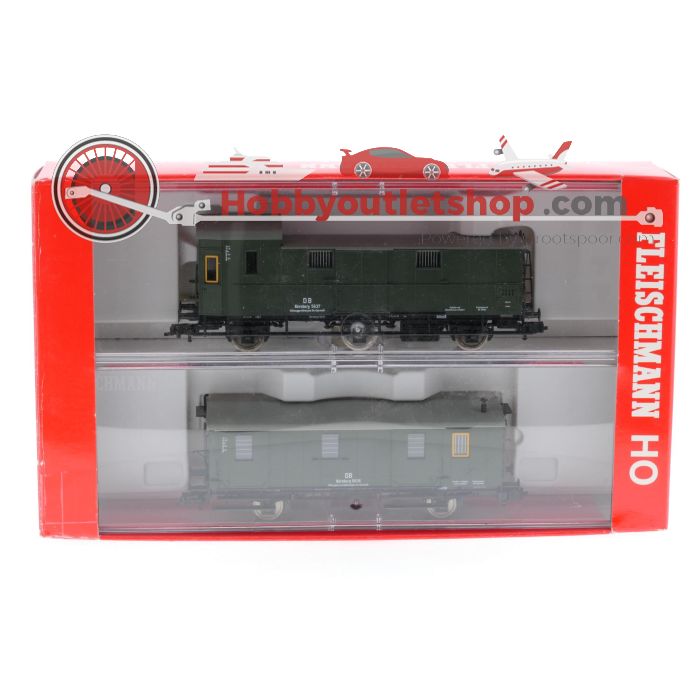 Schaal H0 Fleischmann 85 5090K tweedelige set van hulpdienstwagens (