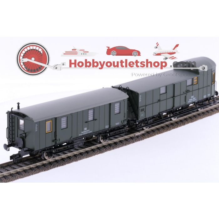 Schaal H0 Fleischmann 85 5090K tweedelige set van hulpdienstwagens (