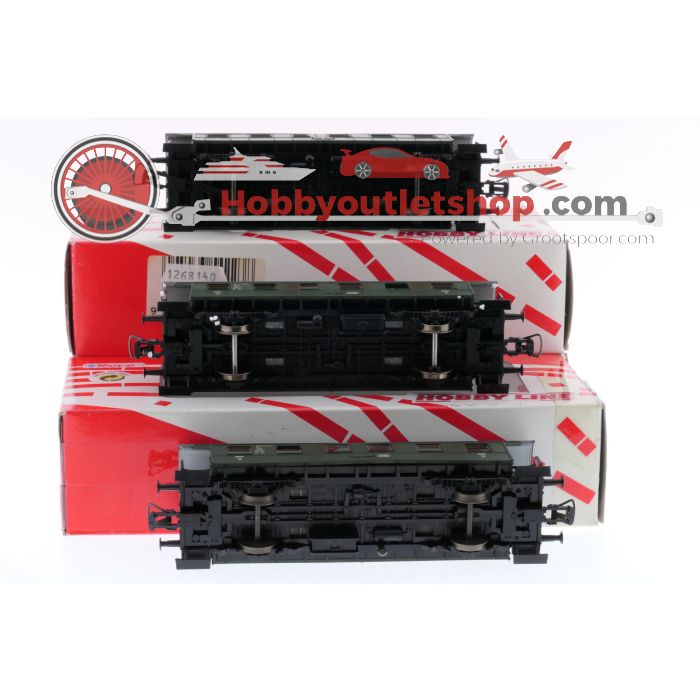 Schaal H0 Hobby line (Roco) 54223 rijtuigenset 3-delig van de DB #6706