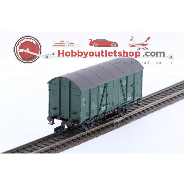 Schaal H0 Fleischmann 5021 en 5351 kraan bijwagens 2-delig van de DB #6707