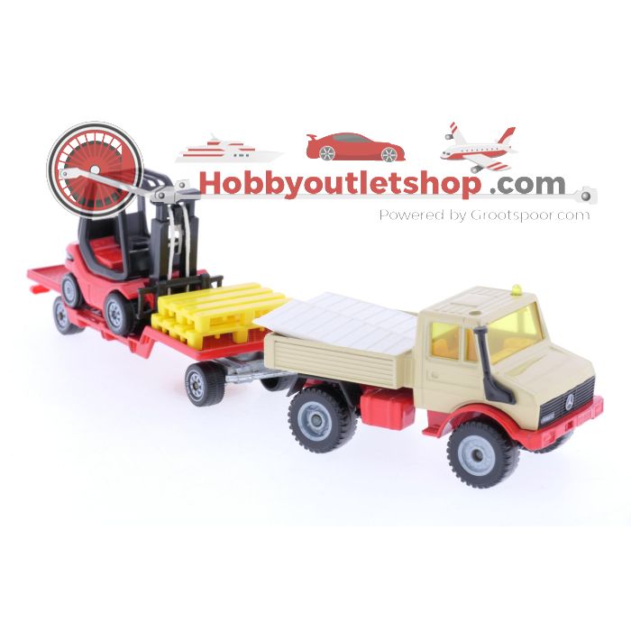 Schaal 1:55 Siku 2522 Unimog U 1500 met heftruck #6714 - sku: 20250116095540 - Gebruikt - Zeer goede staat - Afbeelding 4