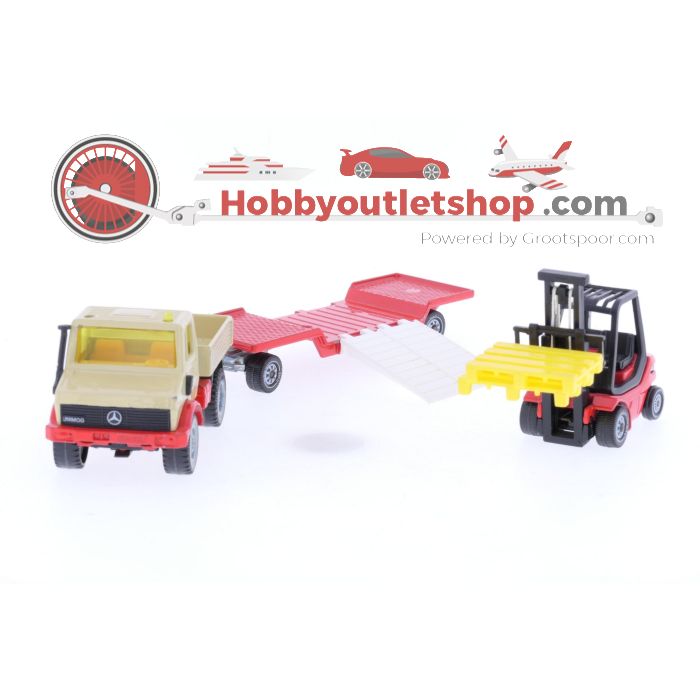Schaal 1:55 Siku 2522 Unimog U 1500 met heftruck #6714 - sku: 20250116095540 - Gebruikt - Zeer goede staat - Afbeelding 5