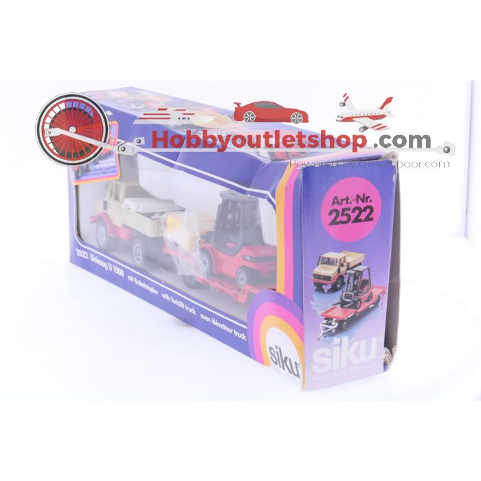 Schaal 1:55 Siku 2522 Unimog U 1500 met heftruck #6714 - sku: 20250116095540 - Gebruikt - Zeer goede staat - Afbeelding 7