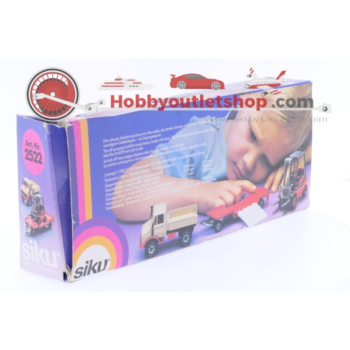 Schaal 1:55 Siku 2522 Unimog U 1500 met heftruck #6714 - sku: 20250116095540 - Gebruikt - Zeer goede staat - Afbeelding 8