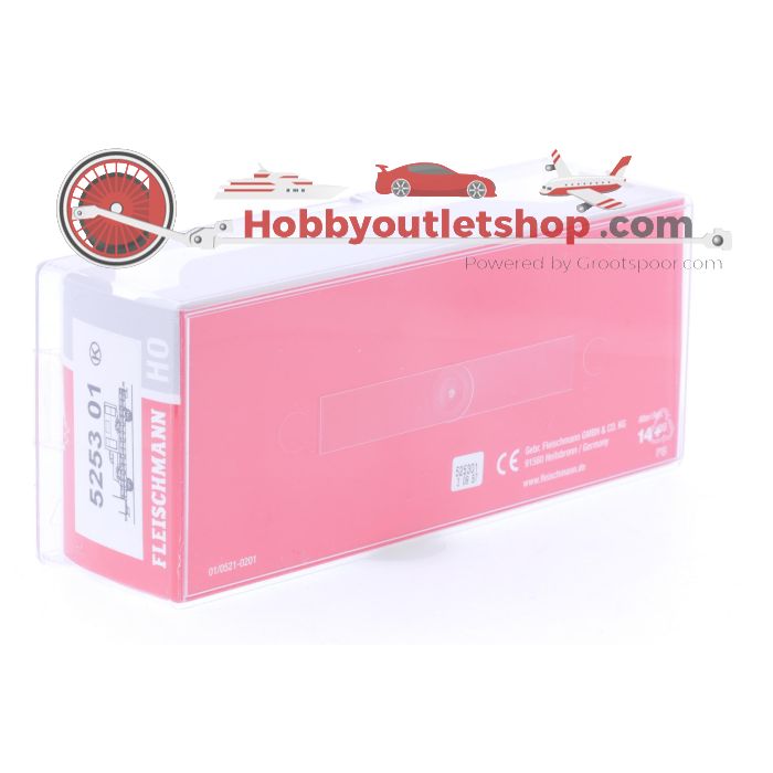 Schaal H0 Fleischmann 5253 01k Lageboordwagen met postwagen van de DB #6726 - sku: 20250116040511 - Gebruikt - Nieuwstaat - Afbeelding 4