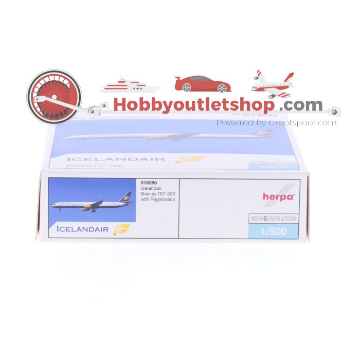 Schaal 1:500 Herpa 510288 Icelandair Boeing 757-300 Reg. TF-FIX #7141 - sku: 20250117095255 - Gebruikt - Nieuwstaat - Afbeelding 2