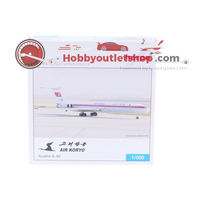 Schaal 1:500 Herpa 513142 Air Koryo Ilyushin IL-62 Reg. P-885 #7158