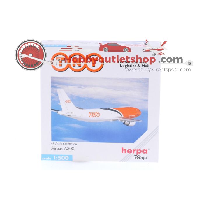 Schaal 1:500 Herpa 501903 TNT Airbus A300 Reg. G-CEXI #7160