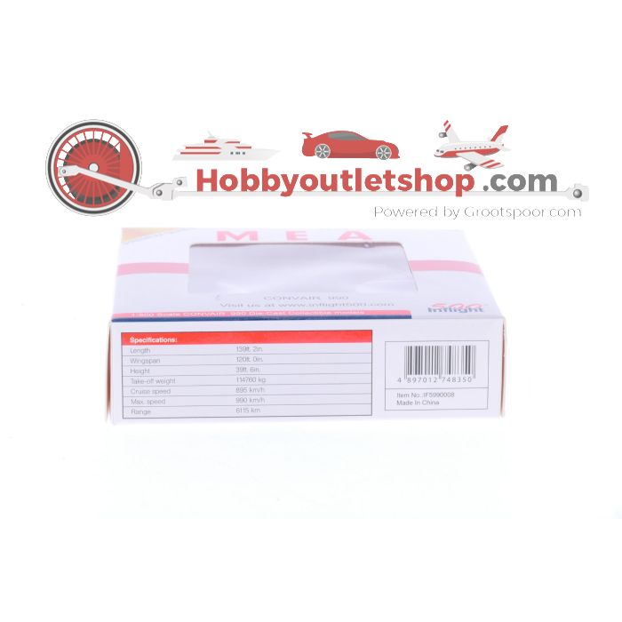 Schaal 1:500 Inflight 500 IF5990008 MEA Convair 990 Reg. OD-AFF #7195 - sku: 20250122082716 - Gebruikt - Nieuwstaat - Afbeelding 2