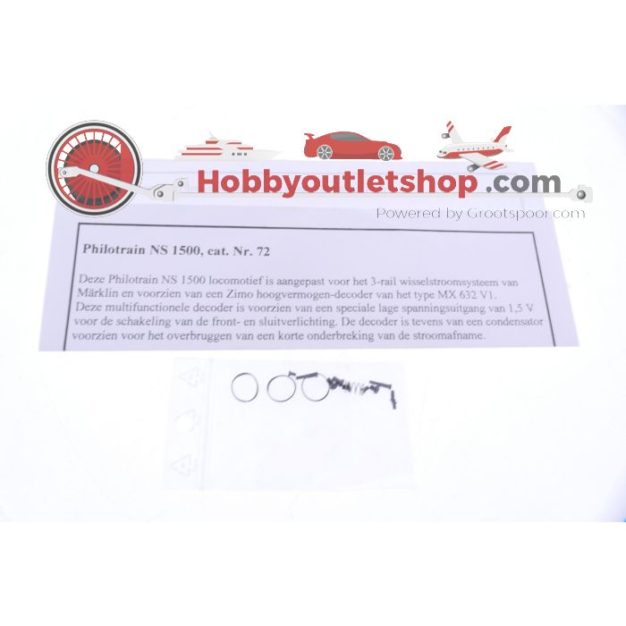 Schaal H0 Philotrain nr.72 elektrische locomotief 1500 BR EM-2 van de NS. Digitaal #P259 - sku: 20250128084202 - Gebruikt - Nieuwstaat - Afbeelding 12