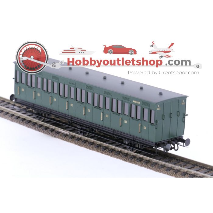 Schaal H0 Philotrain cat.nr. 12A personenrijtuig HSM C8 422 van de NS #P260