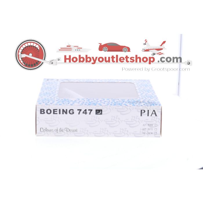 Schaal 1:500 NetModels NMPIA6 PIA Boeing 747-300 