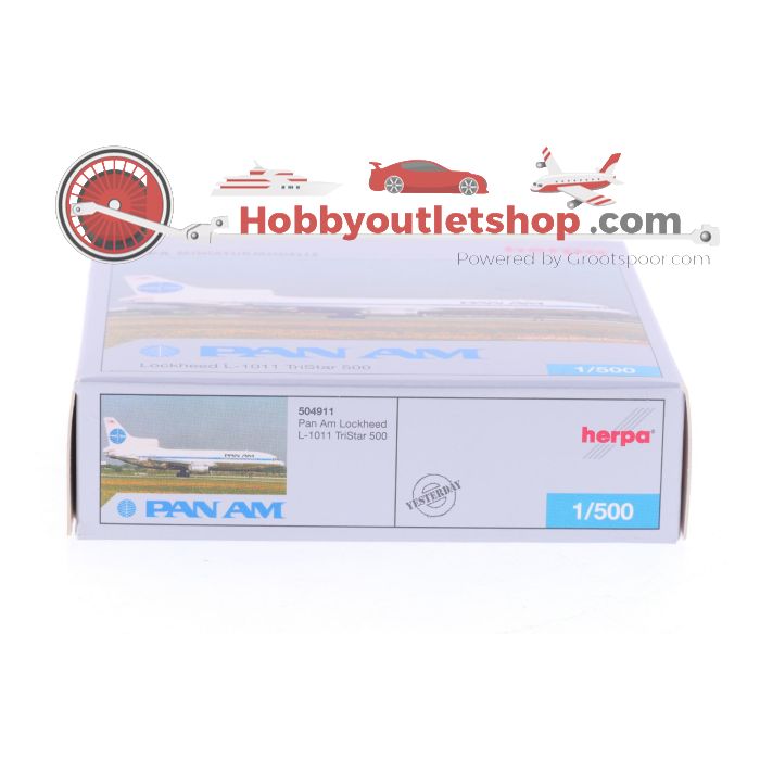 Schaal 1:500 Herpa 504911 Pan Am L-1011 TriStar Herpa "Wings Club Edition" Reg. N511PA #7238 - sku: 20250206020042 - Gebraucht - Neuer Zustand - Bild 2