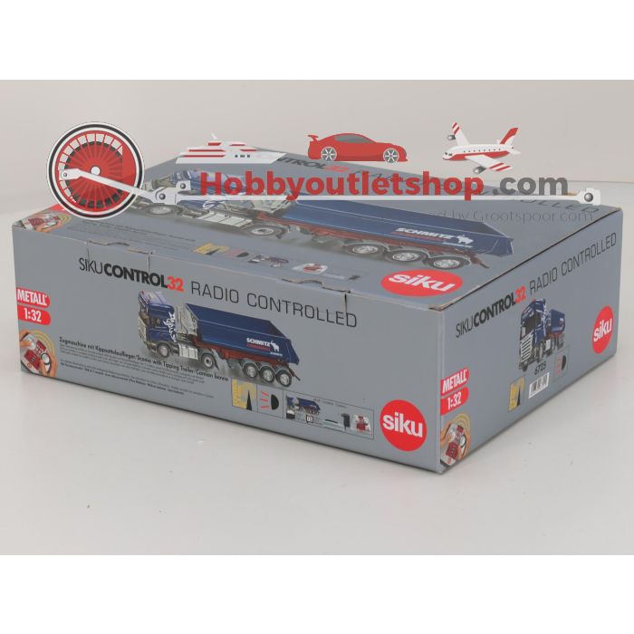 Schaal 1:32 Siku control32 6725 Scania trekker met kiepwagen RC #6766
