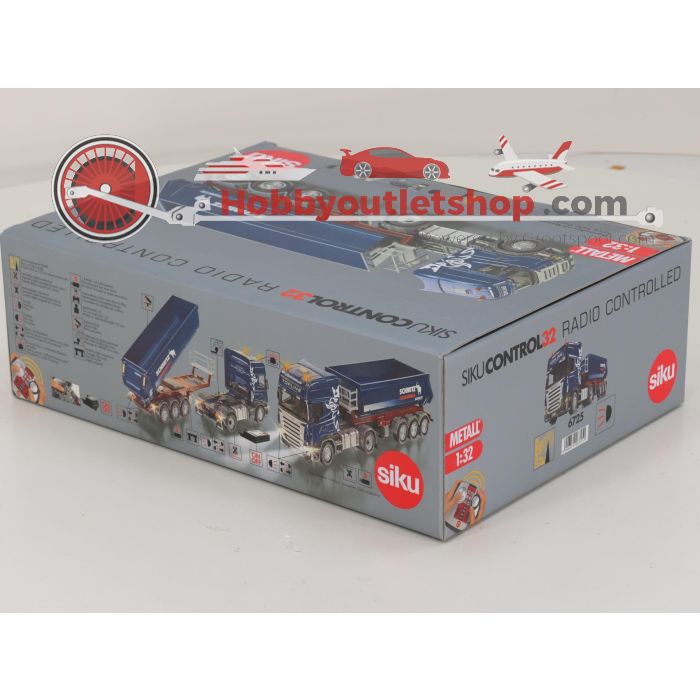 Schaal 1:32 Siku control32 6725 Scania trekker met kiepwagen RC #6766