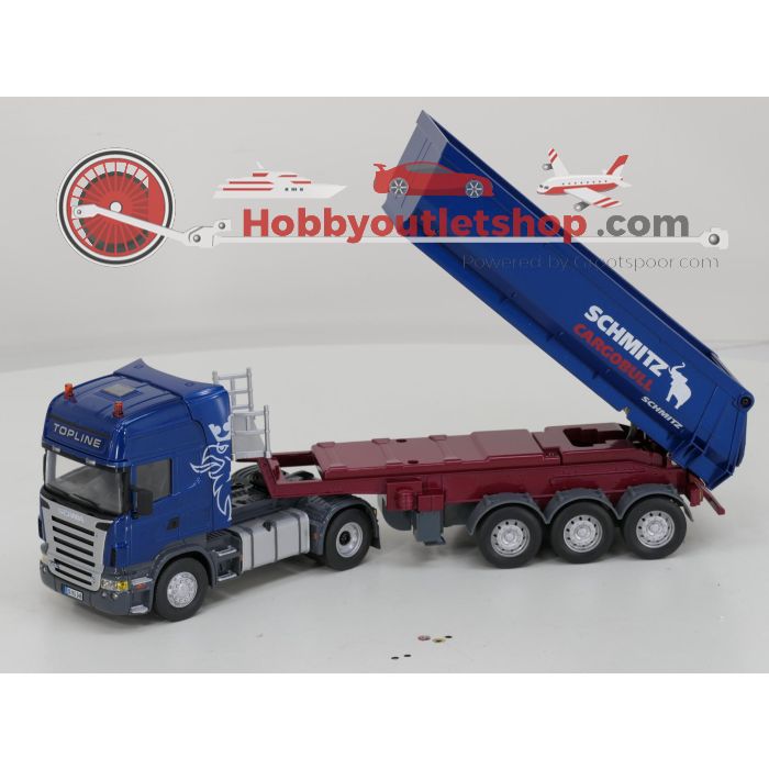 Schaal 1:32 Siku control32 6725 Scania trekker met kiepwagen RC #6766