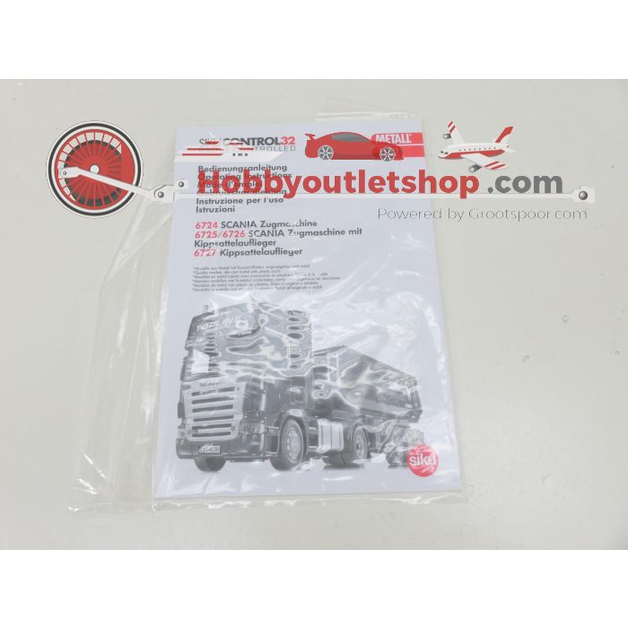 Schaal 1:32 Siku control32 6725 Scania trekker met kiepwagen RC #6766