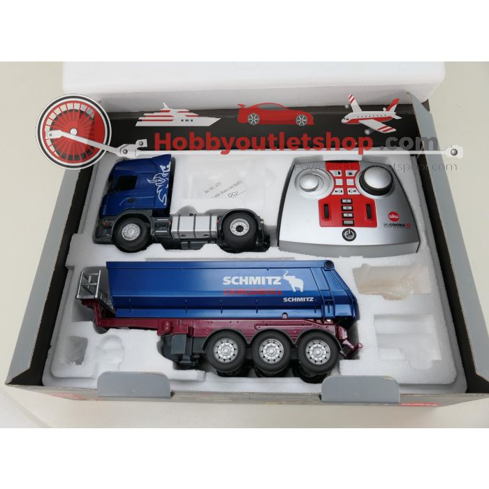 Schaal 1:32 Siku control32 6725 Scania trekker met kiepwagen RC #6766