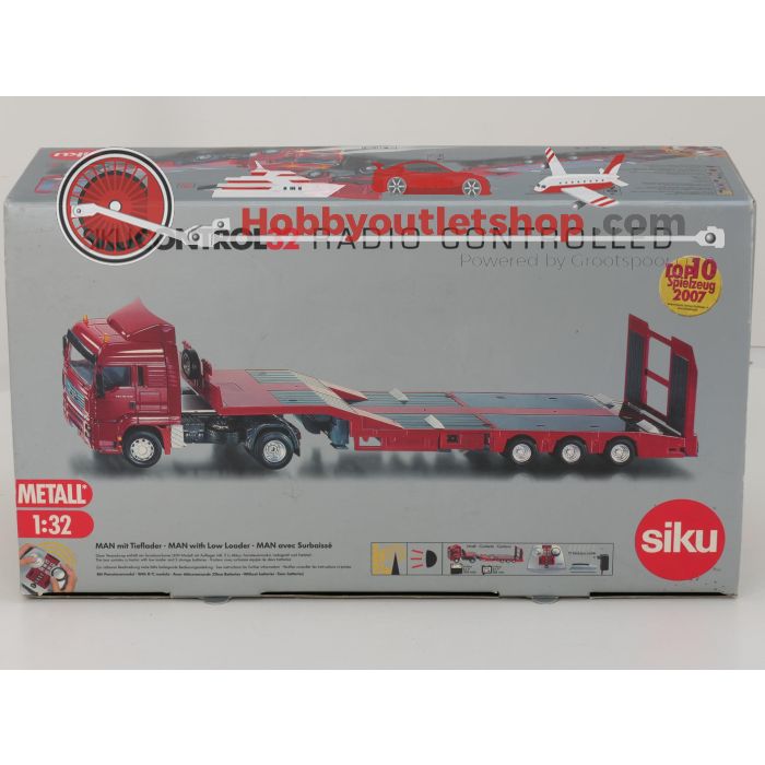 Schaal 1:32 Siku control32 6721 MAN trekker met dieplader RC #6767