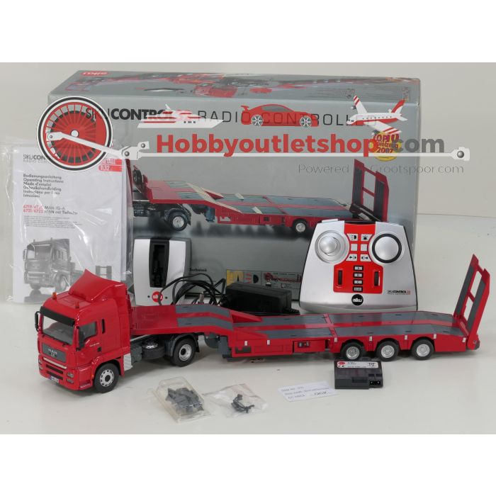 Schaal 1:32 Siku control32 6721 MAN trekker met dieplader RC #6767