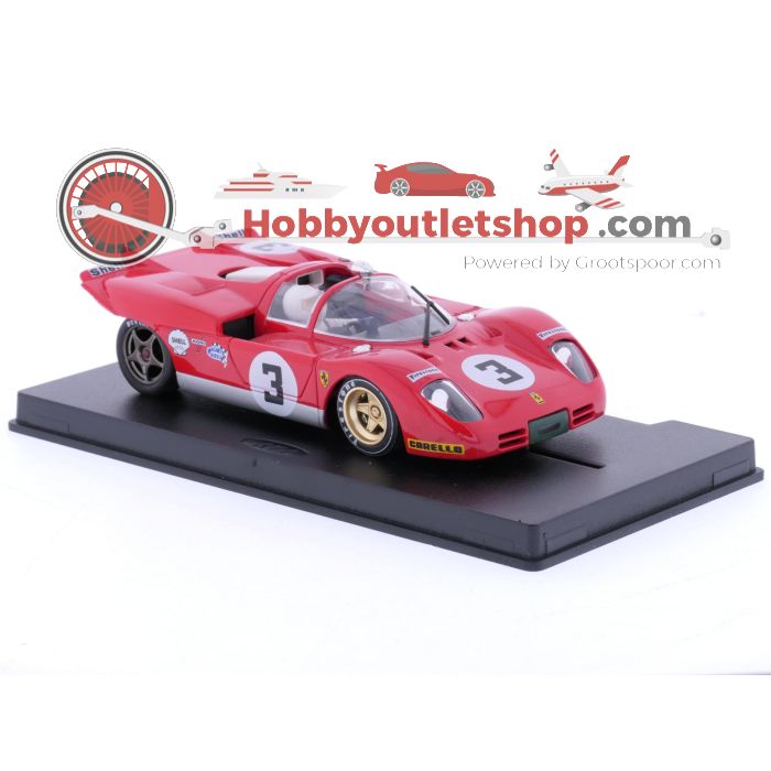 Schaal 1:32 Fly Classic C1 Ferrari 512 S 2° Monza 70 No. 3 slotcar #6796