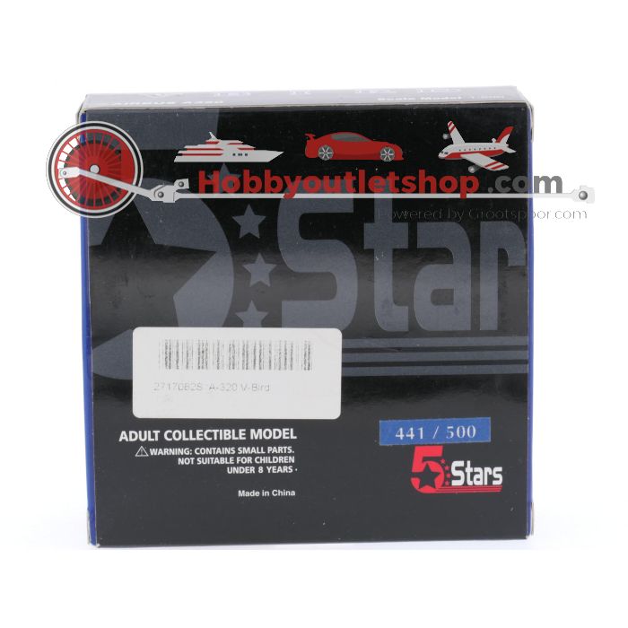 Schaal 1:500 5 Stars 2717062S V-Bird Airbus A320 Reg. PH-VAC #7250