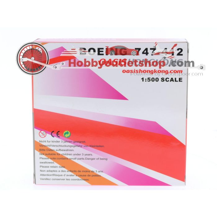 Schaal 1:500 Net Models BLFC500 Oasis Hong Kong Boeing 747-400 Reg. B-LFC #7254