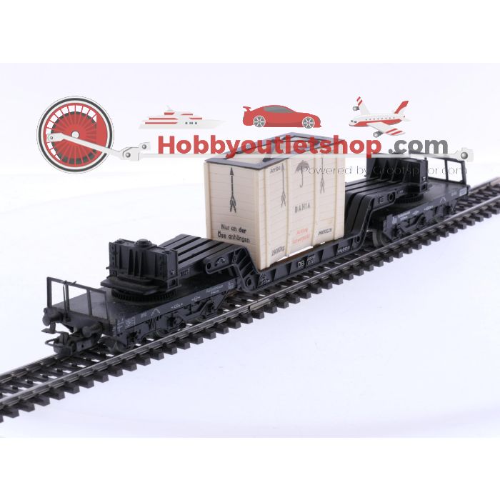 Schaal H0 Märklin 4517 en 4618 set van 3 goederenwagens van de DB #6810