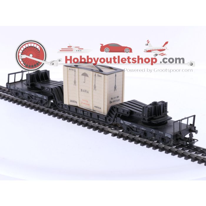 Schaal H0 Märklin 4517 en 4618 set van 3 goederenwagens van de DB #6810