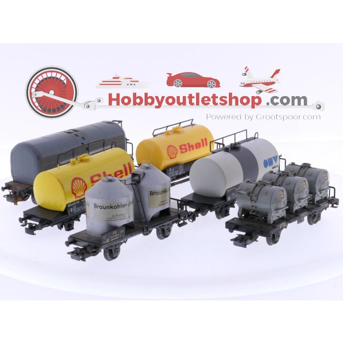 Schaal H0 Märklin 4621, 44403, 4442, 4509, 4511 en 4920 set van 6 ketelwagens van de DB #6811