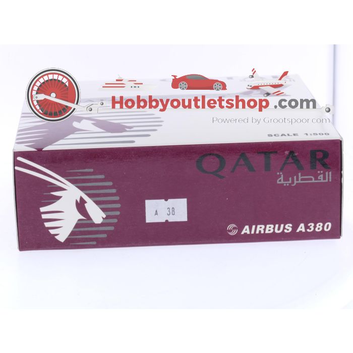 Schaal 1:500 5 stars 0481QA Qatar Airways Airbus A380 Reg. A7-GGJ #7270
