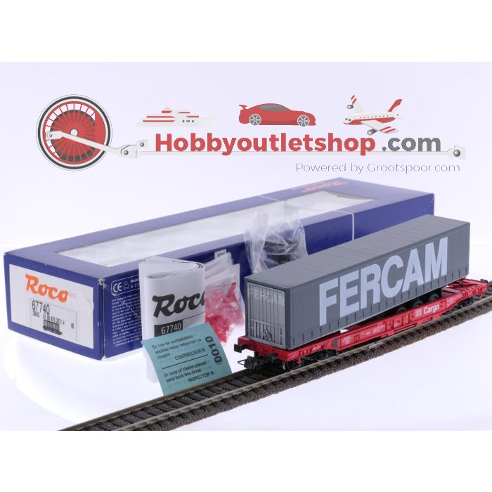 Schaal H0 Roco 67740 containerwagen Sdkms 