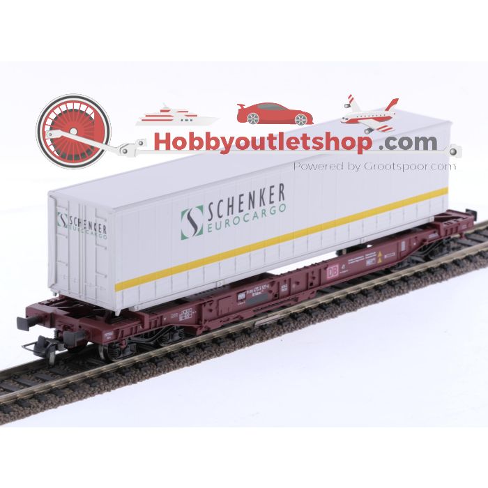 Schaal H0 Roco 46583 containerwagen Sdkms 