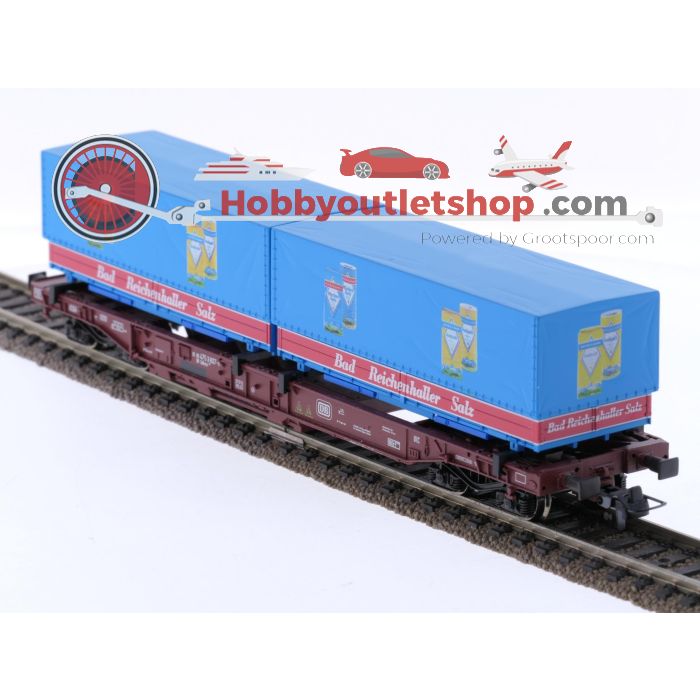 Schaal H0 Roco 46564 containerwagen Sdkms 707 