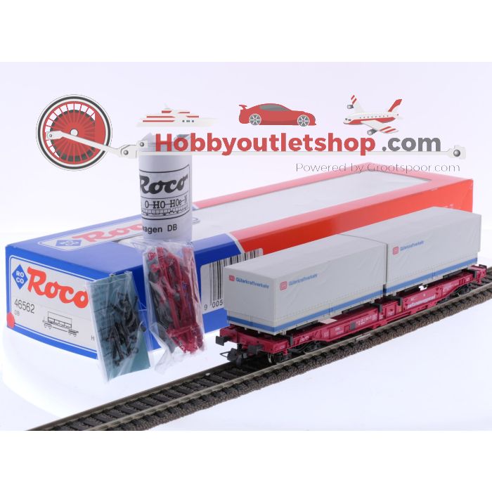 Schaal H0 Roco 46562 dieplader wagen Sdgnms “DB Güterverkehr” van de DB #6846