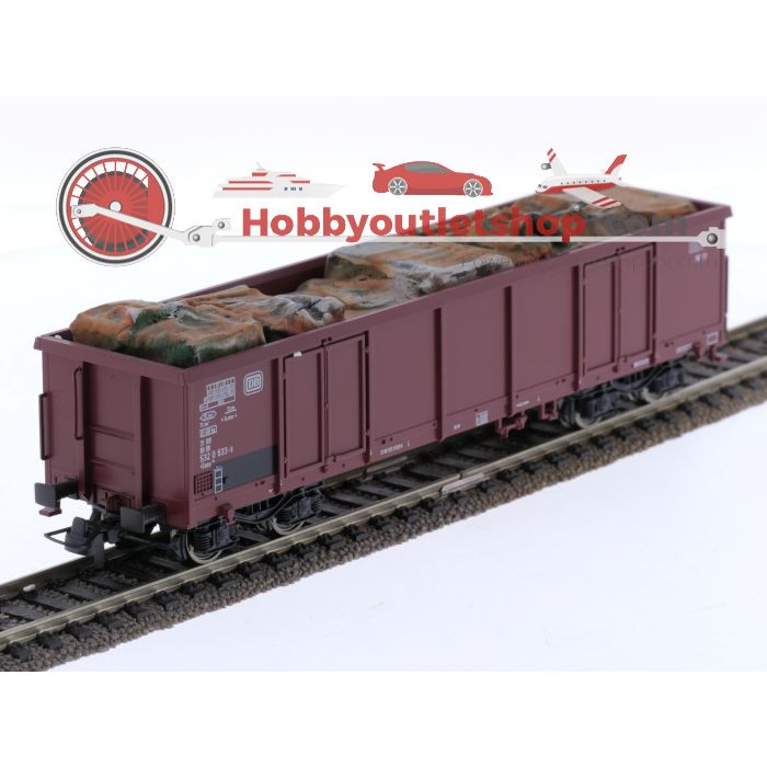 Schaal H0 Roco 47473 goedrenwagen Eano 4-asser met schrootlading van de DB #6847