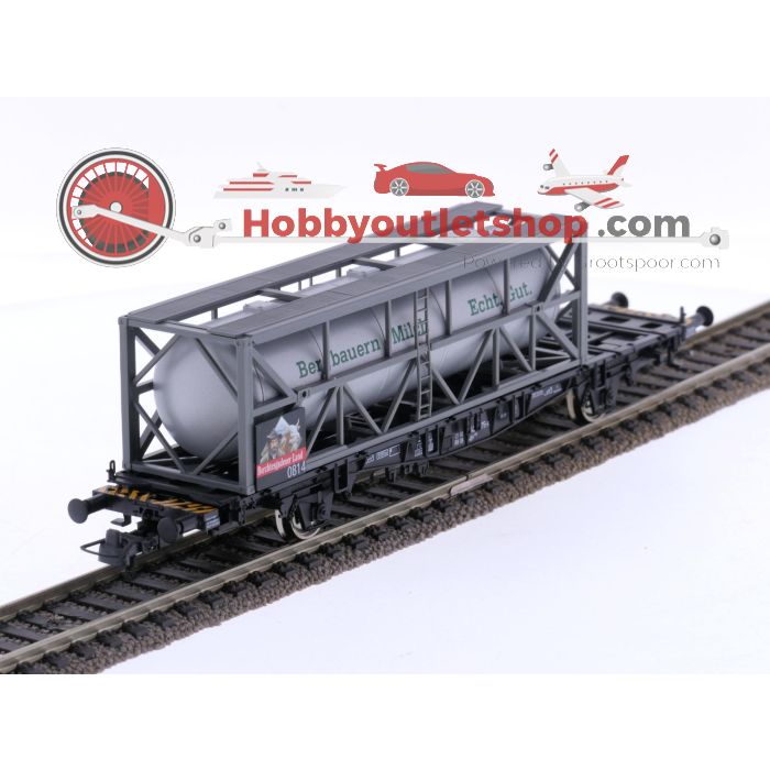 Schaal H0 Roco 66987 containerwagen Bergbauern-Milch van de DB #6854