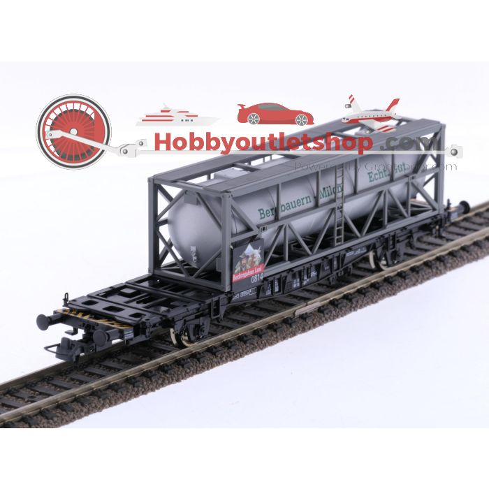 Schaal H0 Roco 66987 containerwagen Bergbauern-Milch van de DB #6854
