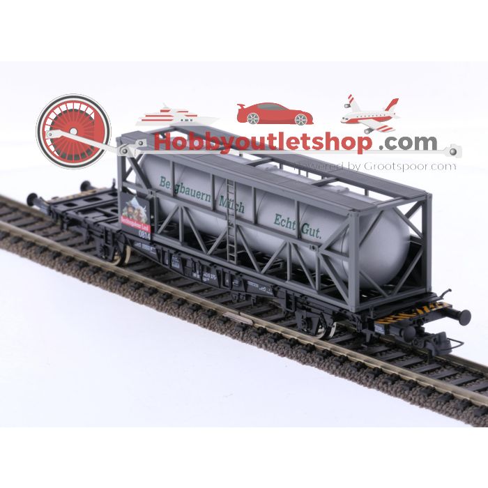 Schaal H0 Roco 66987 containerwagen Bergbauern-Milch van de DB #6854