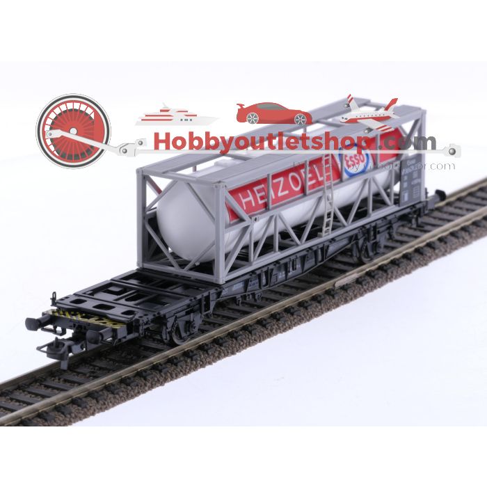 Schaal H0 Roco 4321 containerwagen Lgjs 598 Esso van de DB #6855