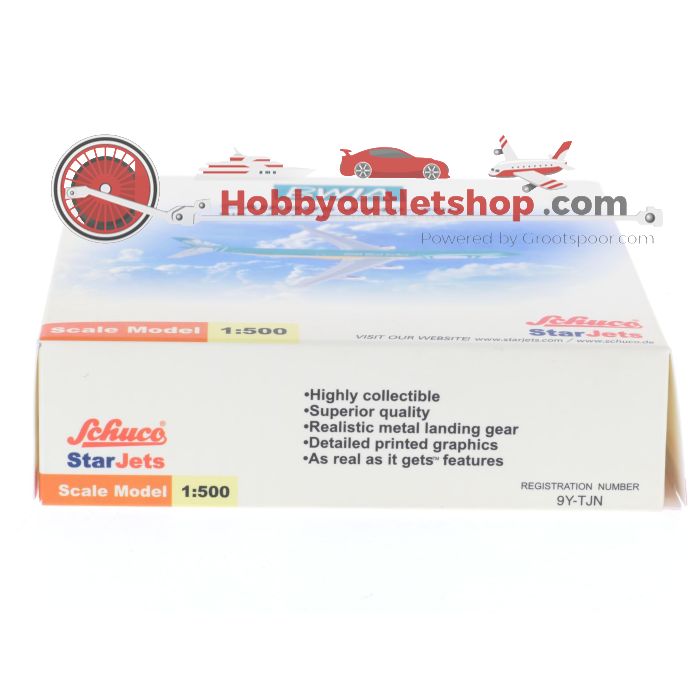 Schaal 1:500 StarJets 355 7628 BWIA Airbus A340-300 Reg. 9Y-TJN #7308