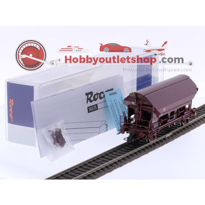 Schaal H0 Roco 67575 3-delige set zwenkbare dakwagen type Tdgs van de DB #6877