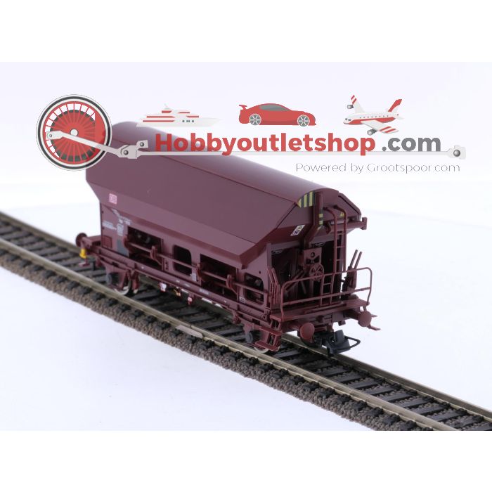 Schaal H0 Roco 67575 3-delige set zwenkbare dakwagen type Tdgs van de DB #6877