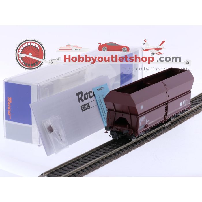 Schaal H0 Roco 67082 3-delige set zelflossende onderlossers type Fals van de DB #6878