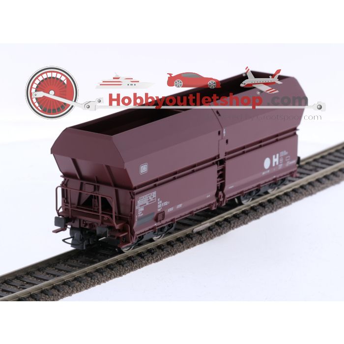 Schaal H0 Roco 67082 3-delige set zelflossende onderlossers type Fals van de DB #6878