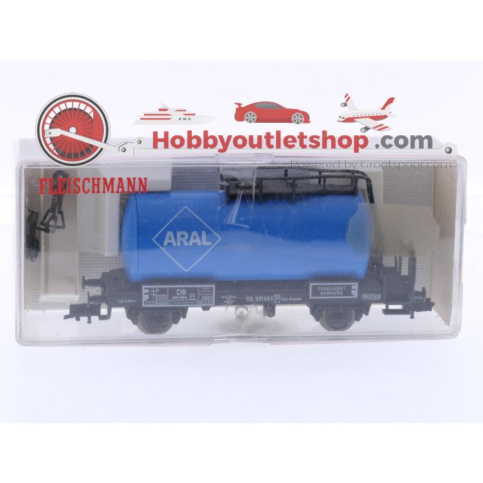 Schaal H0 Fleischmann 5400, 5401, 5402, 5403 set van 4 ketelwagens van de DB #6883