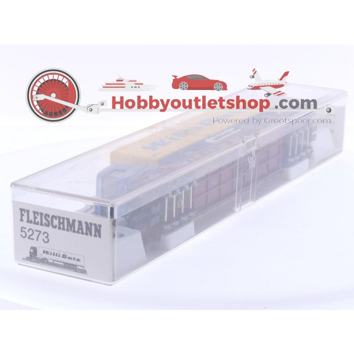 Schaal H0 Fleischmann 5273 RoLa beladen met Mercedes-Benz 1843 